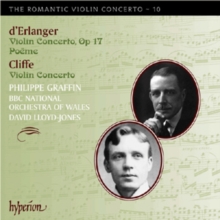 D'Erlanger: Violin Concerto, Op. 17/Poeme/Cliffe: Violin Concerto, CD / Album D'Erlanger: Violin Concerto, Op. 17/Poeme/Cliffe: Violin Concerto, CD / Album