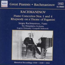 RACHMANINOV - PIANO CONCERTOS NOS. 1 AND 4 - RHAPSODY ON A THEME, CD / Album Cd RACHMANINOV - PIANO CONCERTOS NOS. 1 AND 4 - RHAPSODY ON A THEME, CD / Album Cd