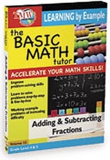 The Basic Math Tutor: Adding and Subtracting Fractions, DVD The Basic Math Tutor: Adding and Subtracting Fractions, DVD