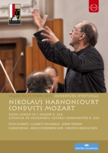 Mozart: Ouverture Spirituelle (Harnoncourt), DVD Mozart: Ouverture Spirituelle (Harnoncourt), DVD