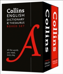 Collins English Dictionary and Thesaurus Boxed Set, Paperback Book Collins English Dictionary and Thesaurus Boxed Set, Paperback Book
