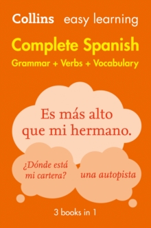 Easy Learning Spanish Complete Grammar, Verbs and Vocabulary (3 Books in 1), Paperback Book Easy Learning Spanish Complete Grammar, Verbs and Vocabulary (3 Books in 1), Paperback Book