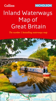 Collins Nicholson Inland Waterways Map of Great Britain, Sheet map, folded Collins Nicholson Inland Waterways Map of Great Britain, Sheet map, folded