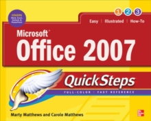 Microsoft Office 2007 QuickSteps, Paperback Book Microsoft Office 2007 QuickSteps, Paperback Book