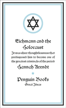 Eichmann and the Holocaust, Paperback Book Eichmann and the Holocaust, Paperback Book