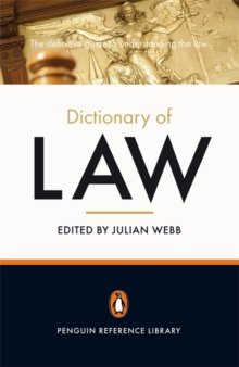 The Penguin Dictionary of Law, Paperback The Penguin Dictionary of Law, Paperback
