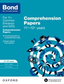 Bond 11+: English: Comprehension Papers : 11+-12+ years, Paperback Book Bond 11+: English: Comprehension Papers : 11+-12+ years, Paperback Book