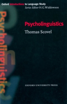 Psycholinguistics, Paperback Psycholinguistics, Paperback