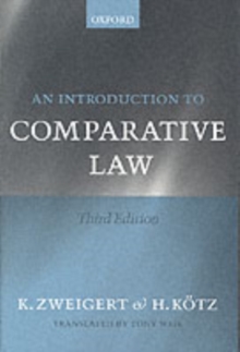 An Introduction to Comparative Law, Paperback Book An Introduction to Comparative Law, Paperback Book