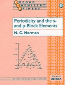 Periodicity and the s- and p-Block Elements, Paperback Book Periodicity and the s- and p-Block Elements, Paperback Book