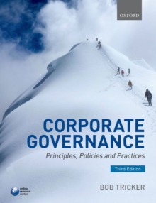 Corporate Governance : Principles, Policies, and Practices, Paperback Book Corporate Governance : Principles, Policies, and Practices, Paperback Book