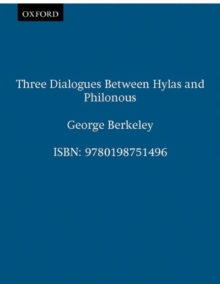 Three Dialogues Between Hylas and Philonous, Paperback Book Three Dialogues Between Hylas and Philonous, Paperback Book