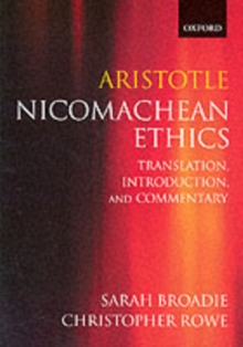 Aristotle: Nicomachean Ethics : Translation, Introduction, Commentary, Paperback Book Aristotle: Nicomachean Ethics : Translation, Introduction, Commentary, Paperback Book