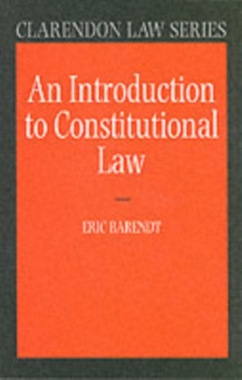An Introduction to Constitutional Law, Paperback Book An Introduction to Constitutional Law, Paperback Book