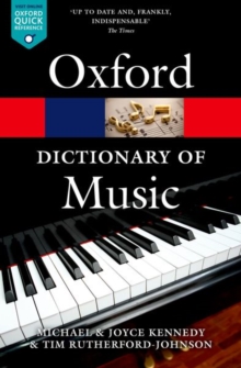 The Oxford Dictionary of Music, Paperback Book The Oxford Dictionary of Music, Paperback Book