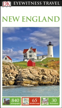 DK Eyewitness Travel Guide New England, Paperback Book DK Eyewitness Travel Guide New England, Paperback Book