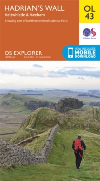 Hadrian's Wall, Haltwhistle & Hexham, Sheet map, folded Hadrian's Wall, Haltwhistle & Hexham, Sheet map, folded