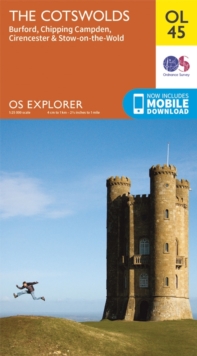 The Cotswolds, Burford, Chipping Campden, Cirencester & Stow-on-the Wold, Sheet map, folded Book The Cotswolds, Burford, Chipping Campden, Cirencester & Stow-on-the Wold, Sheet map, folded Book
