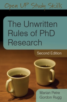 The Unwritten Rules of PhD Research, Paperback Book The Unwritten Rules of PhD Research, Paperback Book