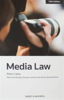 Media Law, Paperback Book Media Law, Paperback Book