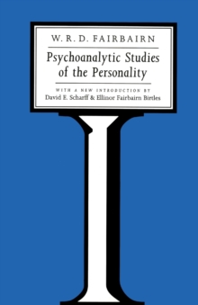 Psychoanalytic Studies of the Personality, Paperback Book Psychoanalytic Studies of the Personality, Paperback Book