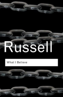 What I Believe, Paperback Book What I Believe, Paperback Book