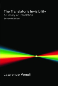 The Translator's Invisibility : A History of Translation, Paperback Book The Translator's Invisibility : A History of Translation, Paperback Book