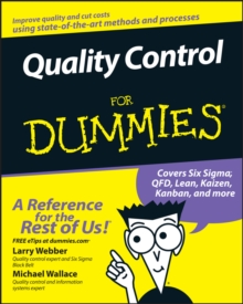 Quality Control for Dummies, Paperback Book Quality Control for Dummies, Paperback Book