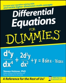 Differential Equations for Dummies, Paperback Book Differential Equations for Dummies, Paperback Book