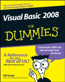 Visual Basic 2008 For Dummies, Paperback Book Visual Basic 2008 For Dummies, Paperback Book