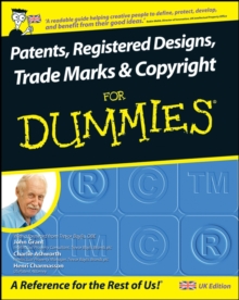 Patents, Registered Designs, Trade Marks and Copyright For Dummies, Paperback Book Patents, Registered Designs, Trade Marks and Copyright For Dummies, Paperback Book
