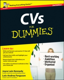 CVs For Dummies, Paperback Book CVs For Dummies, Paperback Book