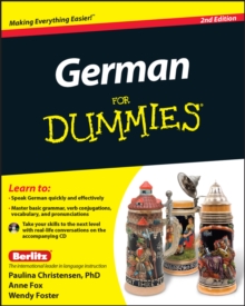 German for Dummies, 2nd Edition with CD, Paperback Book German for Dummies, 2nd Edition with CD, Paperback Book