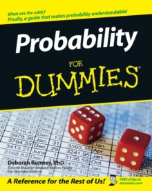Probability For Dummies, Paperback Book Probability For Dummies, Paperback Book