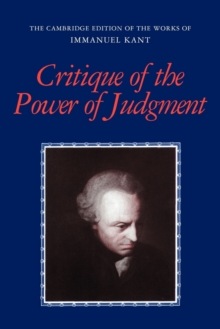 Critique of the Power of Judgment, Paperback Book Critique of the Power of Judgment, Paperback Book