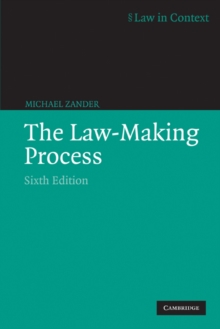 The Law-making Process, Paperback Book The Law-making Process, Paperback Book