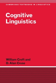 Cognitive Linguistics, Paperback Book Cognitive Linguistics, Paperback Book