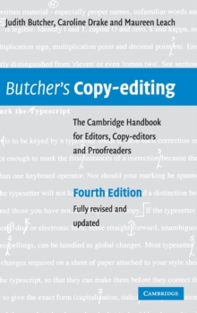Butcher's Copy-editing : The Cambridge Handbook for Editors, Copy-editors and Proofreaders, Hardback Butcher's Copy-editing : The Cambridge Handbook for Editors, Copy-editors and Proofreaders, Hardback