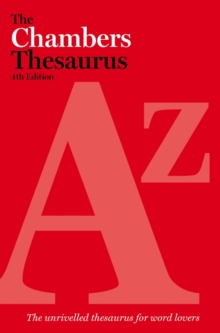 The Chambers Thesaurus, Hardback Book The Chambers Thesaurus, Hardback Book