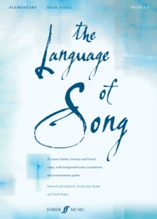 The Language of Song : Elementary - High Voice, Paperback Book The Language of Song : Elementary - High Voice, Paperback Book