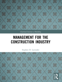 Management for the Construction Industry, Paperback Book Management for the Construction Industry, Paperback Book