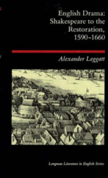 English Drama : Shakespeare to the Restoration, 1590-1660, Paperback Book English Drama : Shakespeare to the Restoration, 1590-1660, Paperback Book