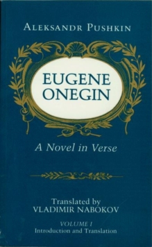 Eugene Onegin : A Novel in Verse: Text, Paperback Book Eugene Onegin : A Novel in Verse: Text, Paperback Book