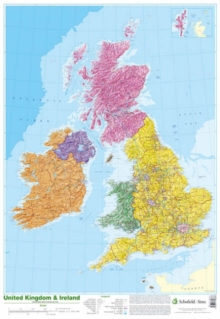 Map of UK and Ireland, Poster Map of UK and Ireland, Poster