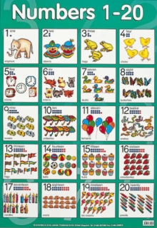 Numbers 1 to 20, Poster Book Numbers 1 to 20, Poster Book
