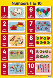 Numbers 1 to 10, Poster Book Numbers 1 to 10, Poster Book