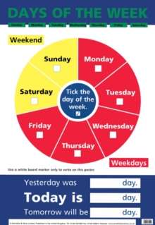 Days of the Week, Poster Days of the Week, Poster
