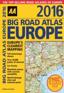 AA Big Road Atlas Europe, Spiral bound AA Big Road Atlas Europe, Spiral bound