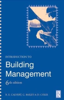 Introduction to Building Management, Paperback Book Introduction to Building Management, Paperback Book
