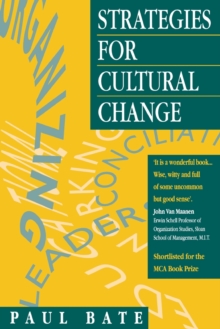 Strategies for Cultural Change, Paperback Strategies for Cultural Change, Paperback